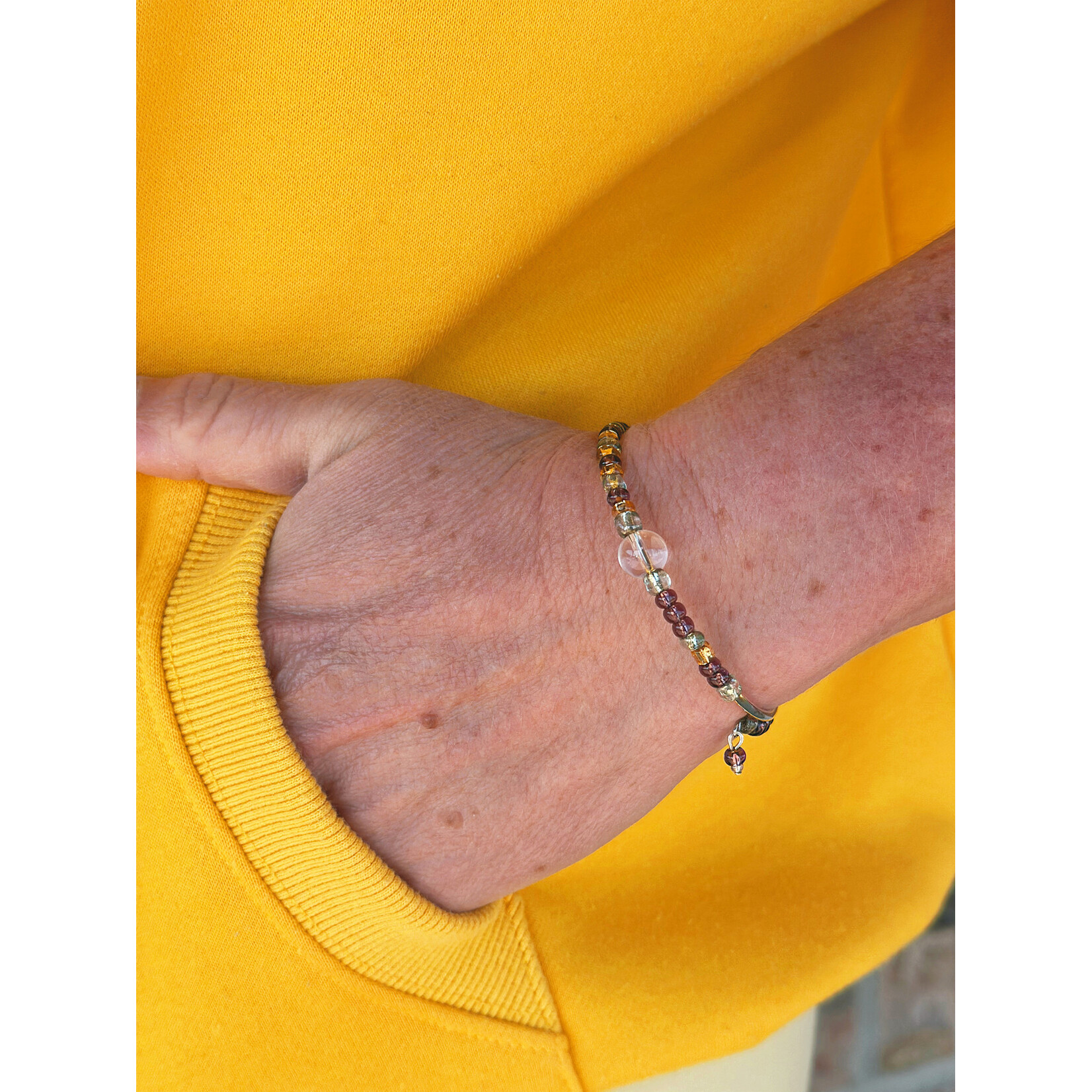 Go Arrows Morse Code Bracelet