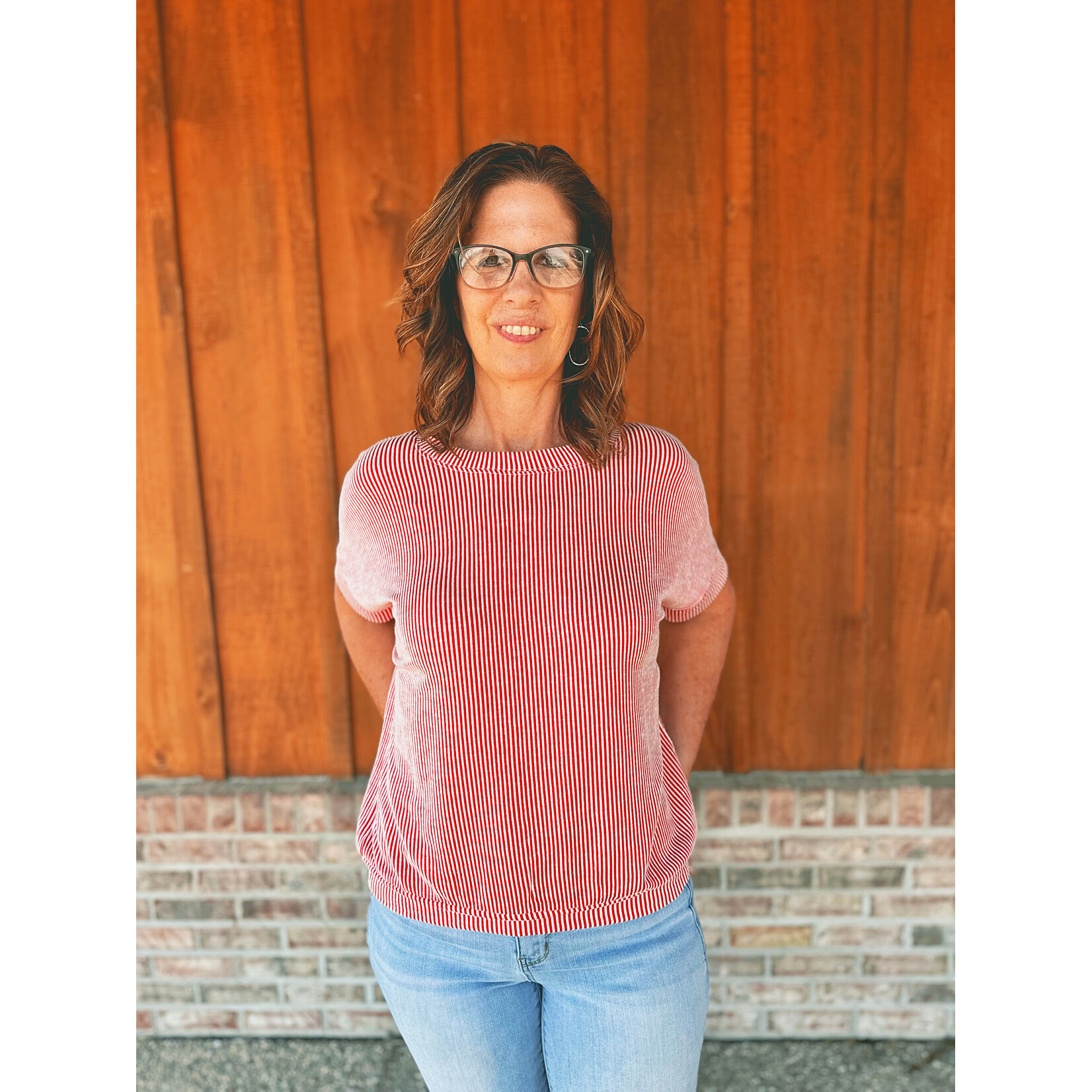 Zenana Zenana Corded Rib Short Sleeve Top Ruby