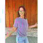 Zenana Zenana Corded Rib Short Sleeve Top Violet