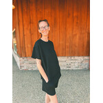 Zenana Zenana Ribbed Short Sleeve Tee & Shorts Set Black