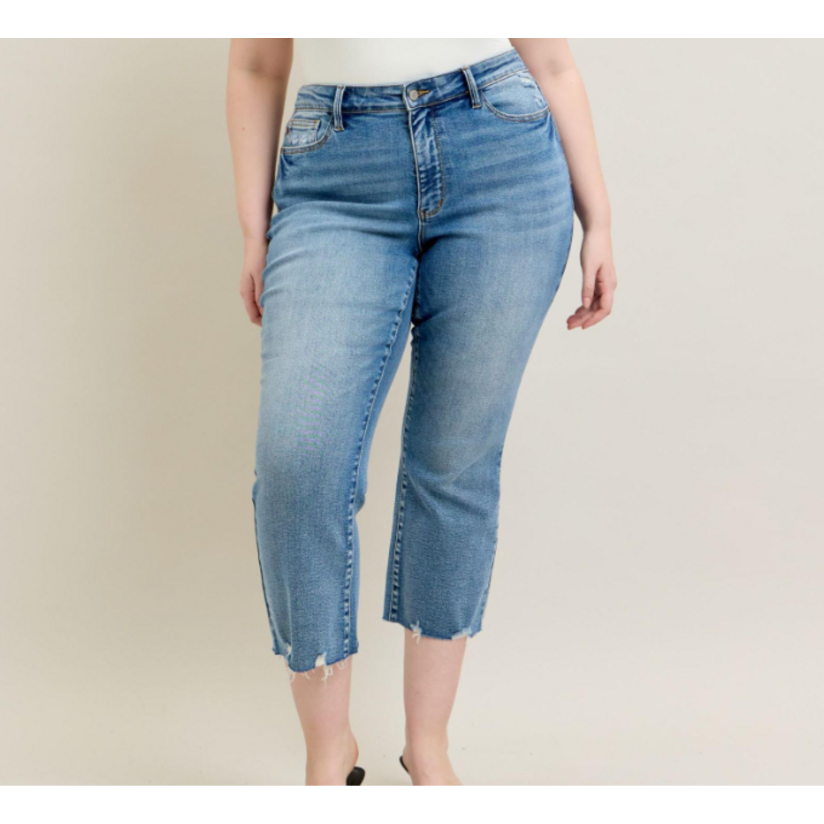 Judy Blue Judy Blue MR Vintage Wash Destroy Hem Kick Flare 88979