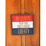 Transpac My Country Tis of Thee Sign Decor