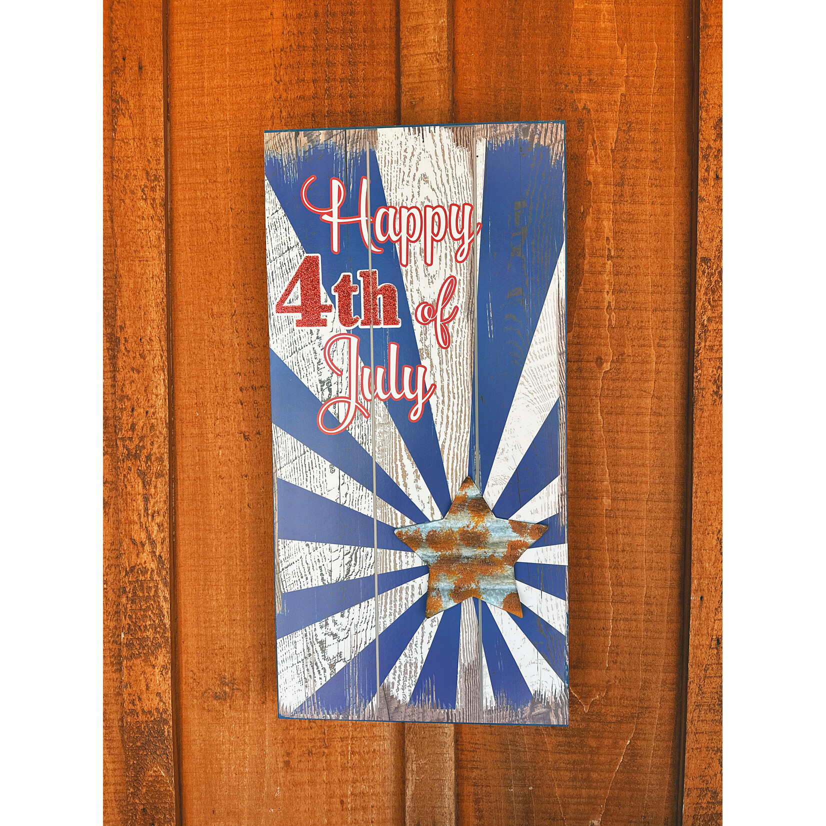 Gerson Happy 4th of July Starburst Sign