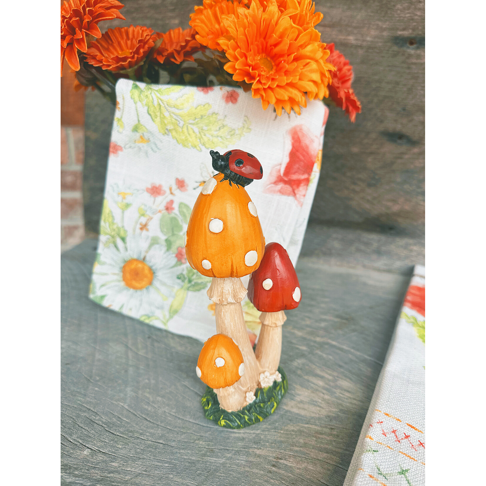 Gerson Mushrooms w/Ladybug