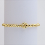 Josslyn Josslyn Gold Initial Monogram Bubble Beaded Bracelet G