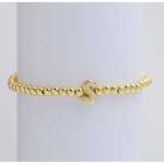 Josslyn Josslyn Gold Initial Monogram Bubble Beaded Bracelet S