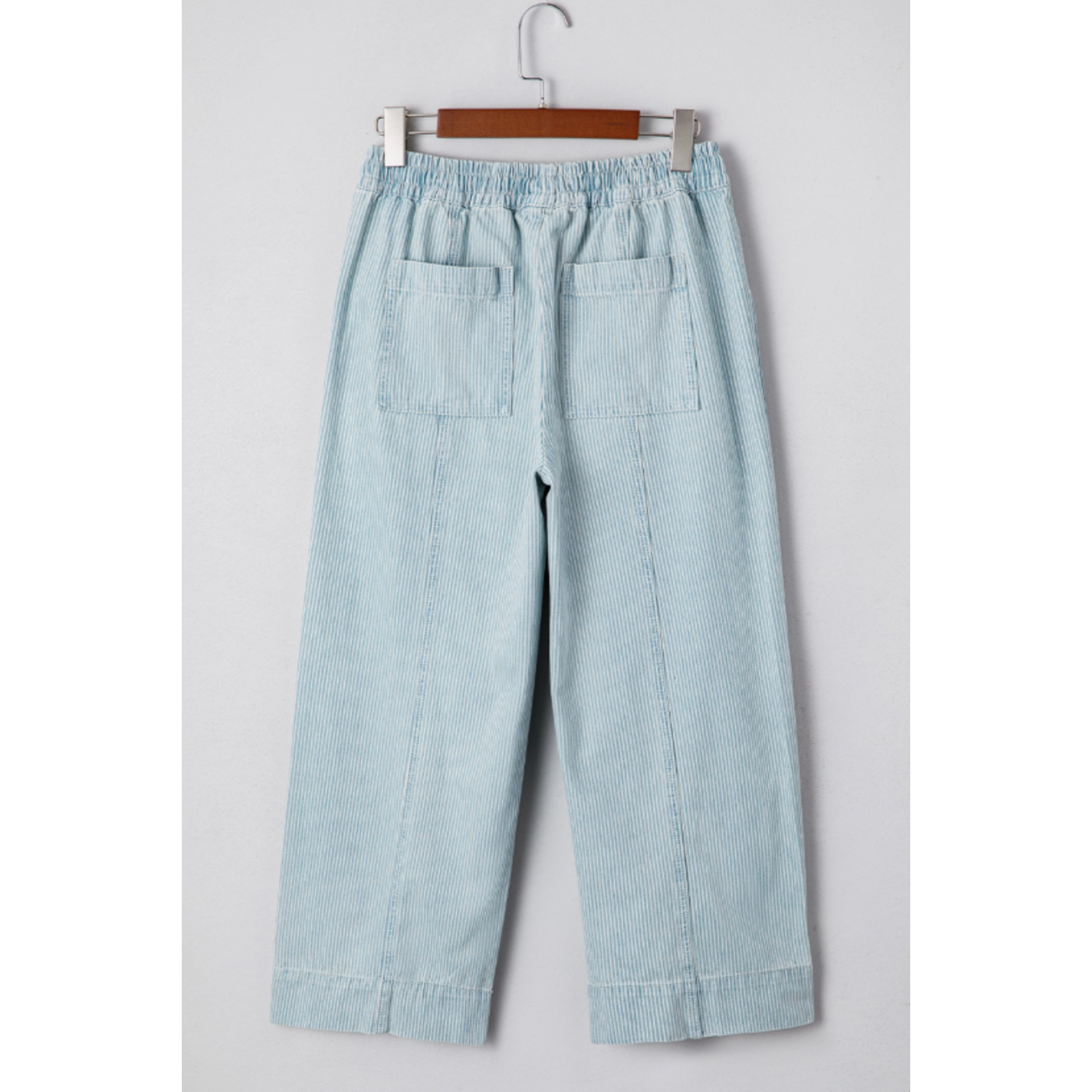 66 Disco 66 Disco Stripe Mid Rise Drawstring Waist Denim Jeans