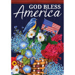 Carson God Bless America Garden Flag