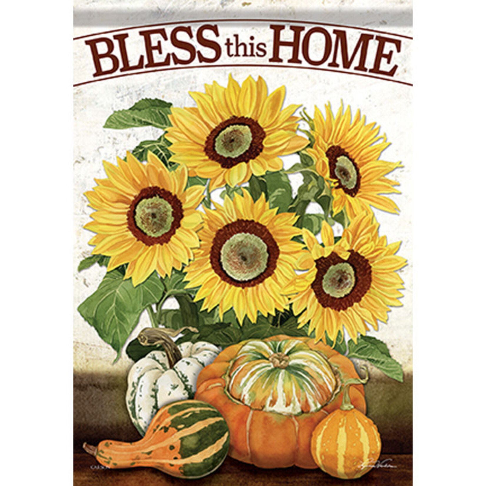Carson Sunflower & Gourds Garden Flag