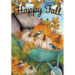 Carson Fall Wheelbarrow Garden Flag