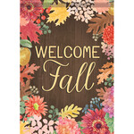 Carson Velvet Blooms Garden Flag (Welcome Fall)