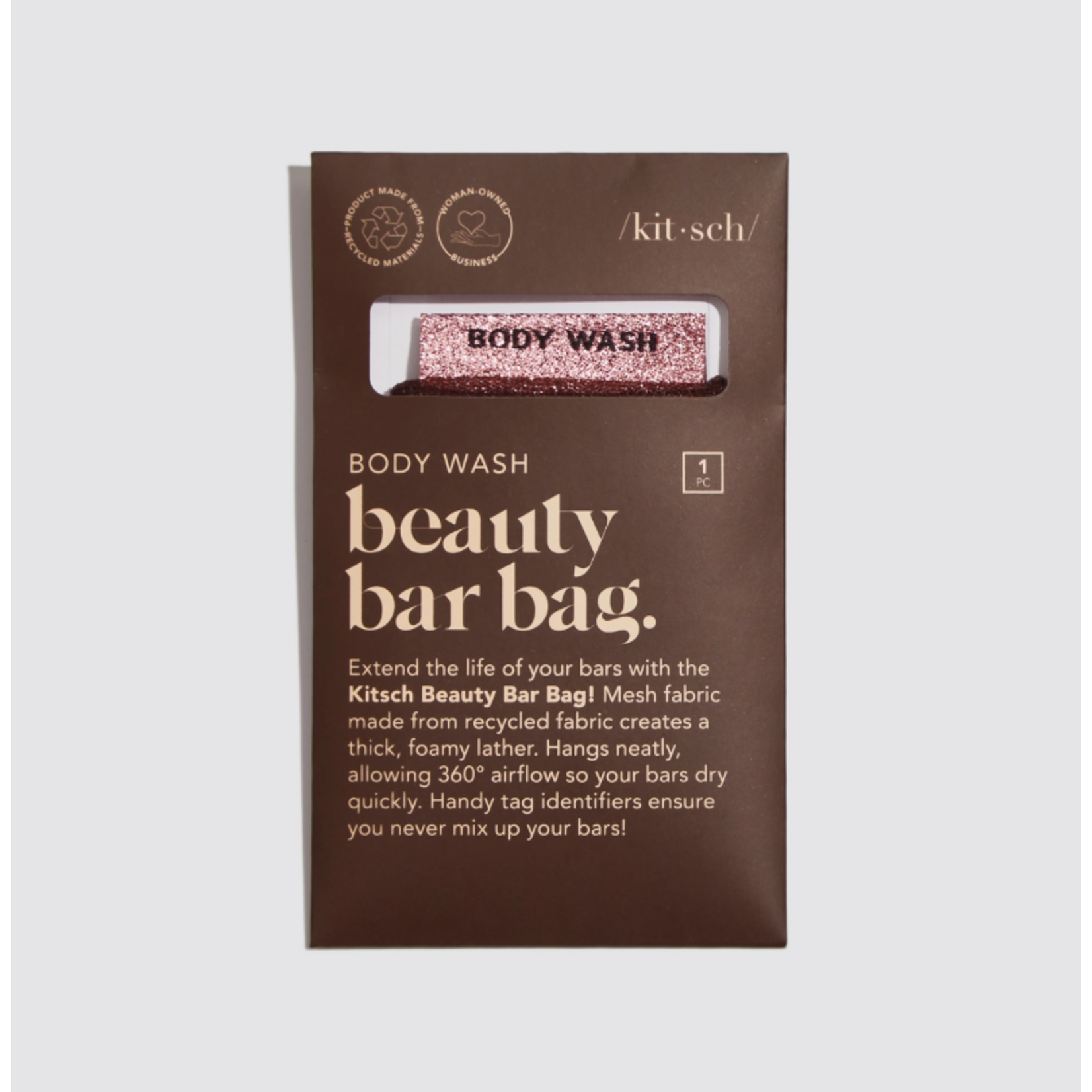 Kitsch Kitsch Body Wash Beauty Bar Bag Chocolate