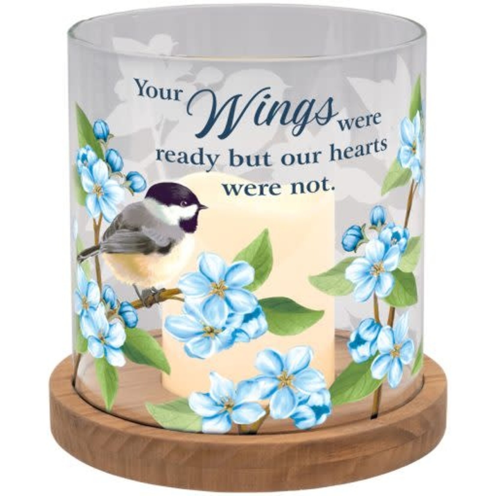 Carson Wings Were Ready Hurricane Candle