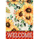 Carson Sunflower Cluster Garden Flag