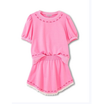 Simply Southern Simply Southern Bow Skort Set Pink