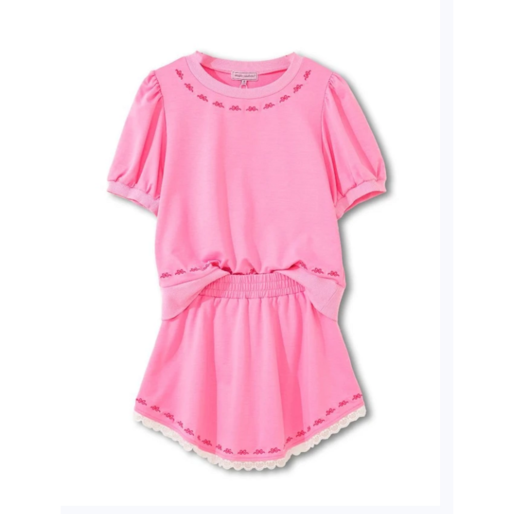 Simply Southern Simply Southern Bow Skort Set Pink
