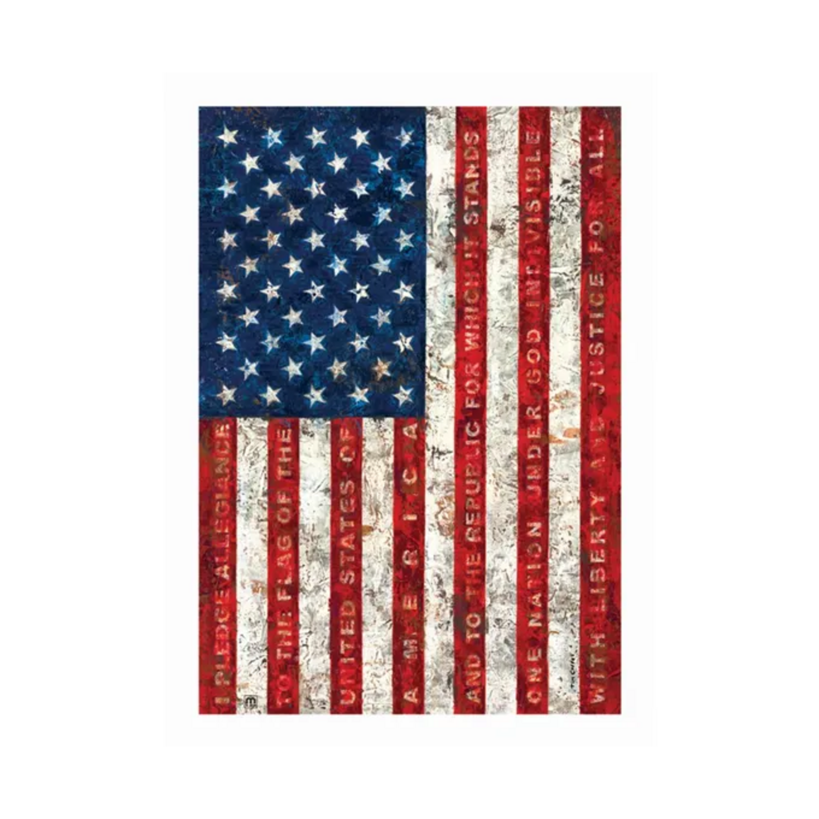 Studio M Pledge of Allegiance Garden Flag