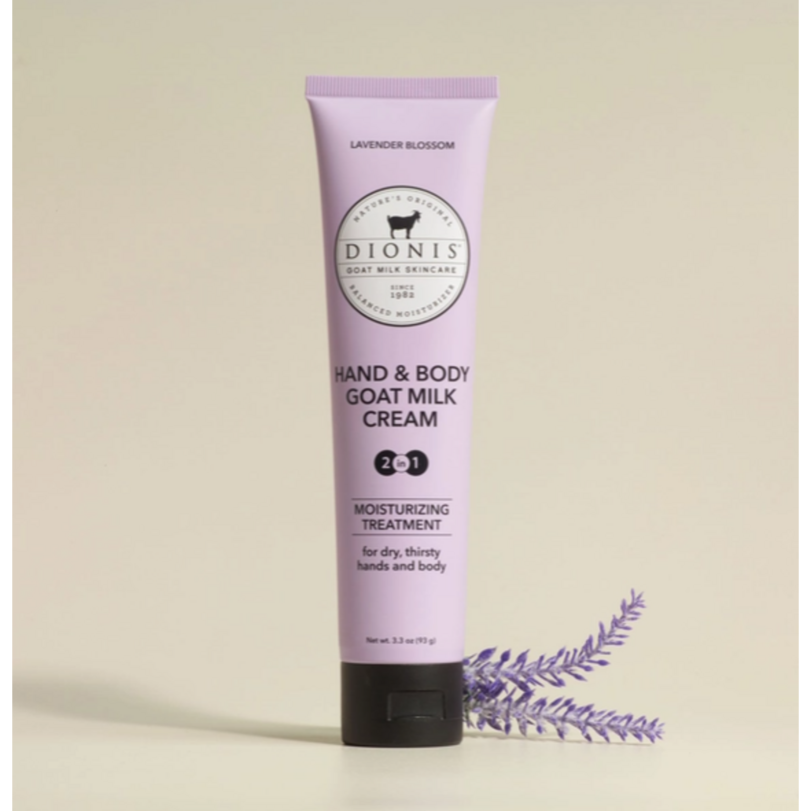 Dionis Dionis Goat Milk 3.3oz Hand & Body Cream Lavender Blossom