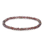 My Fun Colors My Fun Colors Mini Crystal Bracelet Plum Silver Accent