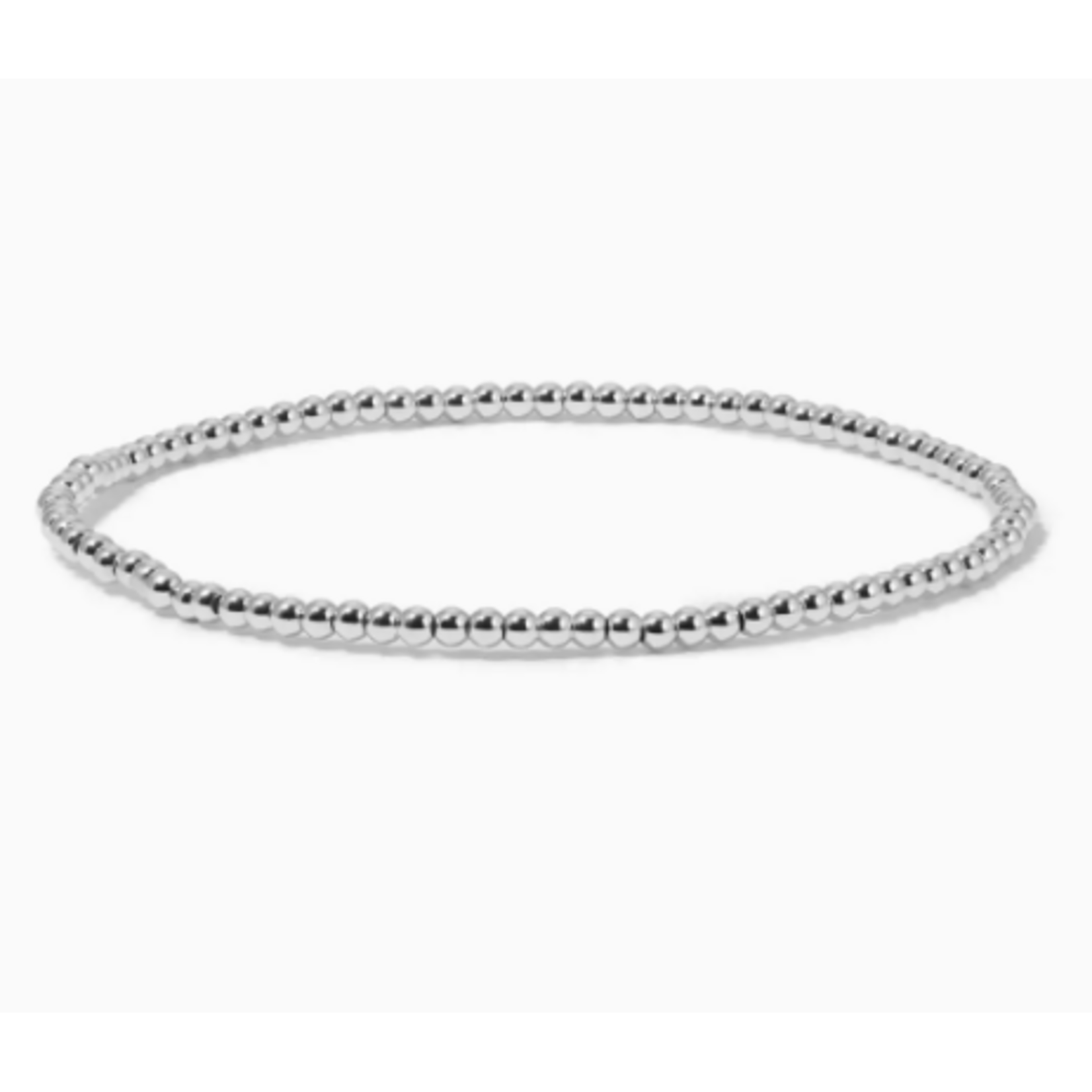 My Fun Colors My Fun Colors Fashion Fortunes 2.5mm Silver Round Beaded Bracelet Mini