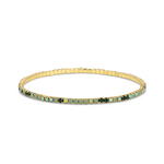 My Fun Colors My Fun Colors Petite Crystal Tennis Bracelet Emerald Mix/Gold
