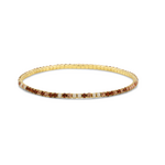 My Fun Colors My Fun Colors Petite Crystal Tennis Bracelet Topaz Mix/Gold