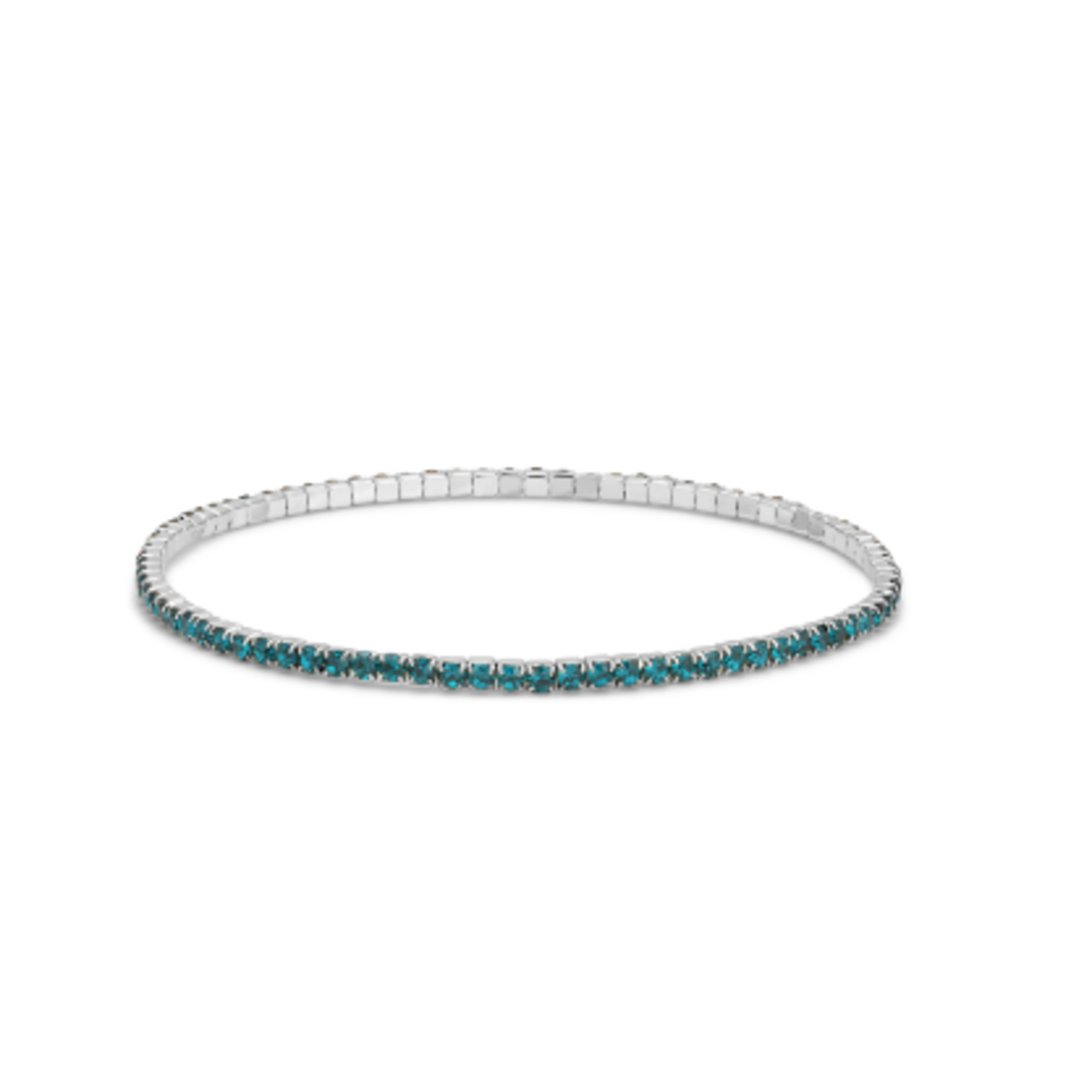 My Fun Colors My Fun Colors Petite Crystal Tennis Bracelet Blue Zircon/Silver