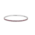 My Fun Colors My Fun Colors Petite Crystal Tennis Bracelet Siam Mix/Silver