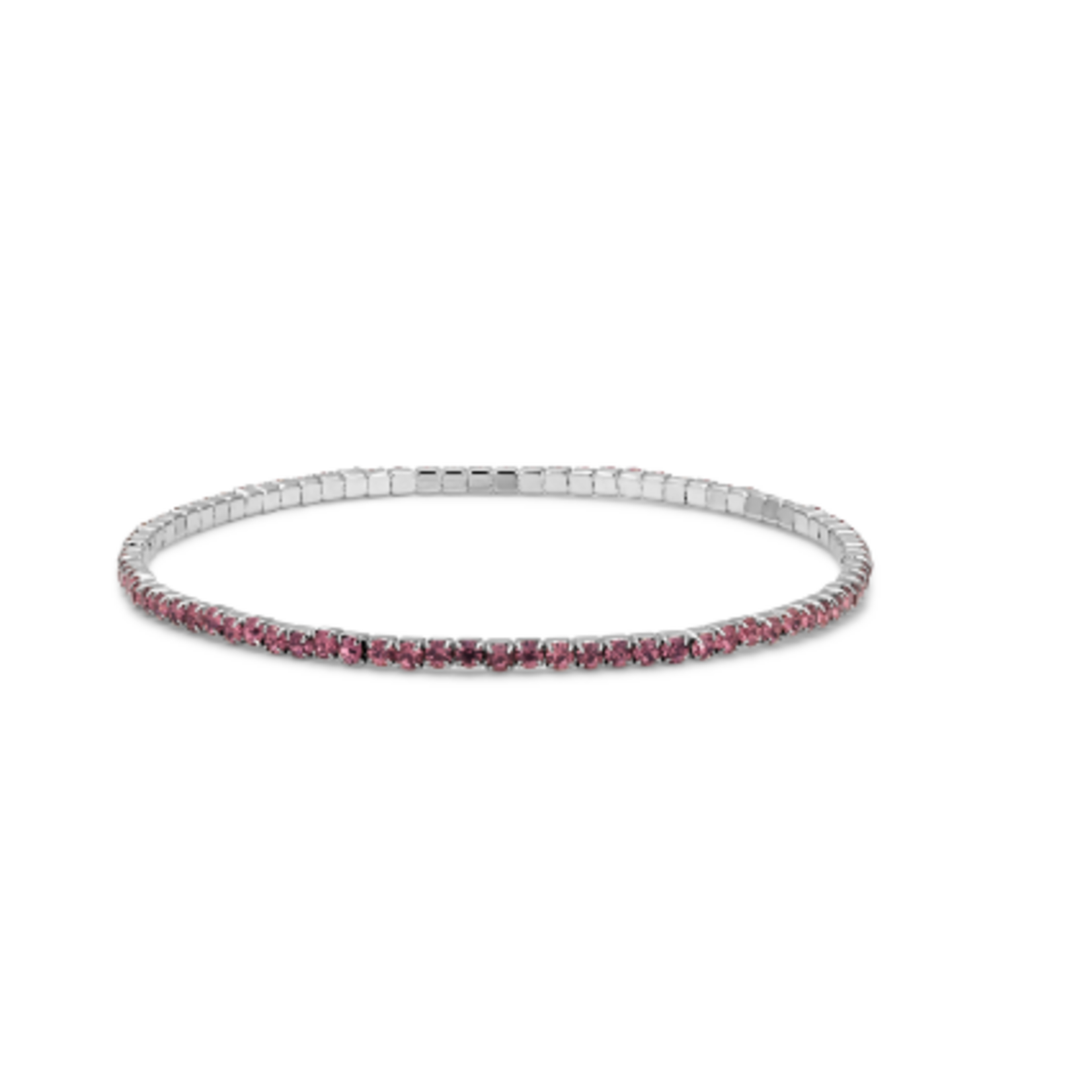 My Fun Colors My Fun Colors Petite Crystal Tennis Bracelet Siam Mix/Silver