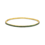 My Fun Colors My Fun Colors Petite Crystal Tennis Bracelet Emerald Green/Gold