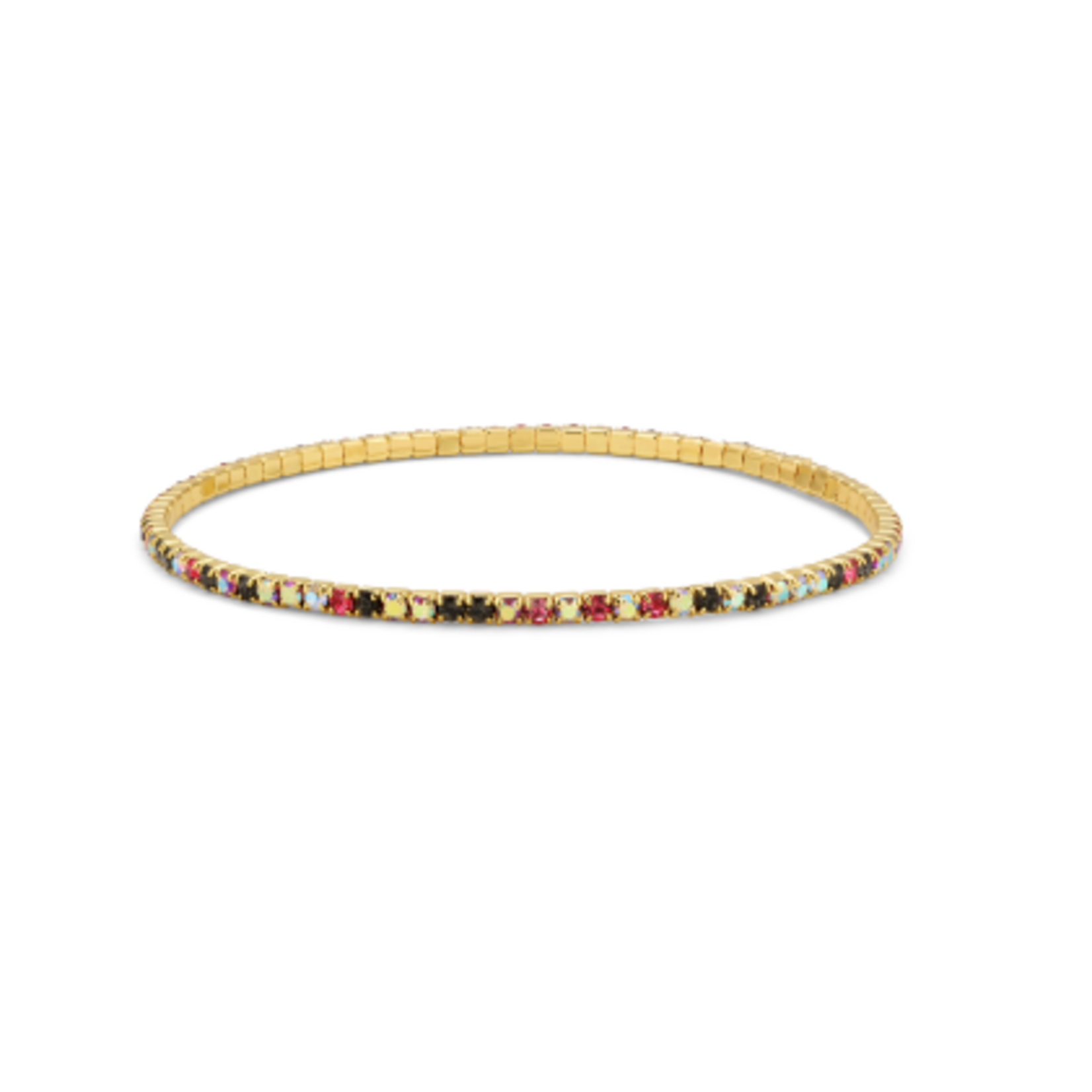 My Fun Colors My Fun Colors Petite Crystal Tennis Bracelet Rose Mix/Gold