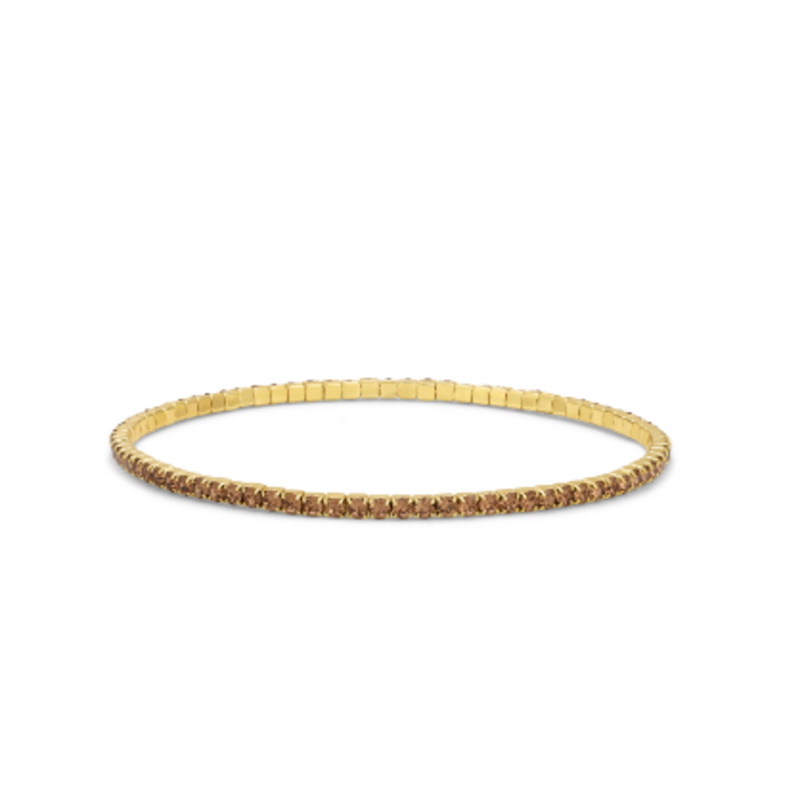My Fun Colors My Fun Colors Petite Crystal Tennis Bracelet Champagne/Gold