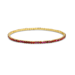 My Fun Colors My Fun Colors Petite Crystal Tennis Bracelet Siam Mix/Gold