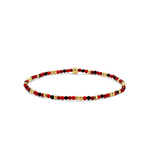 My Fun Colors My Fun Colors Crystal Beaded Bracelet Red Mix Gold