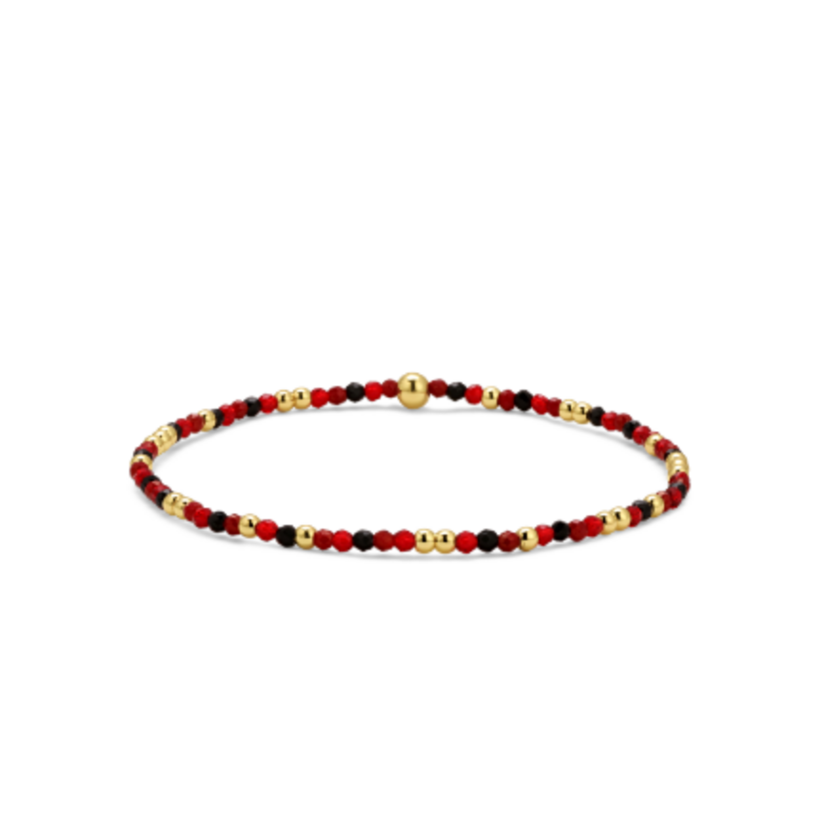 My Fun Colors My Fun Colors Crystal Beaded Bracelet Red Mix Gold