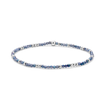 My Fun Colors My Fun Colors Crystal Beaded Bracelet Twilight Sky Silver