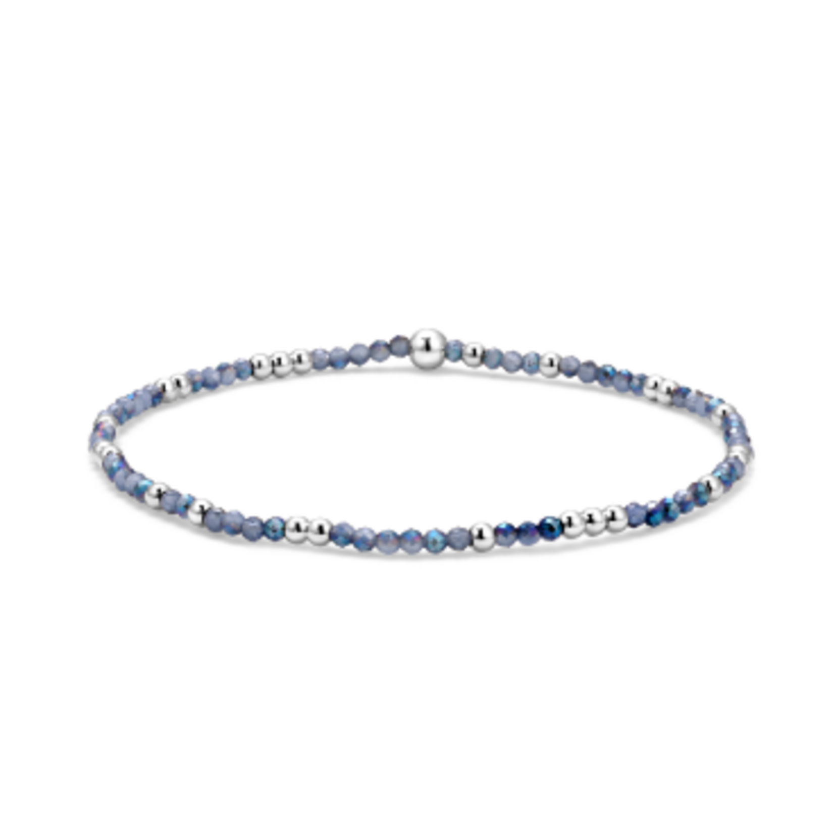 My Fun Colors My Fun Colors Crystal Beaded Bracelet Twilight Sky Silver