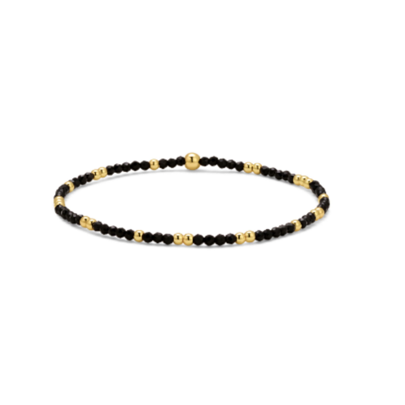 My Fun Colors My Fun Colors Crystal Beaded Bracelet Black Gold