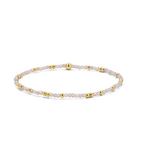 My Fun Colors My Fun Colors Crystal Beaded Bracelet Lt Pink Mix Gold