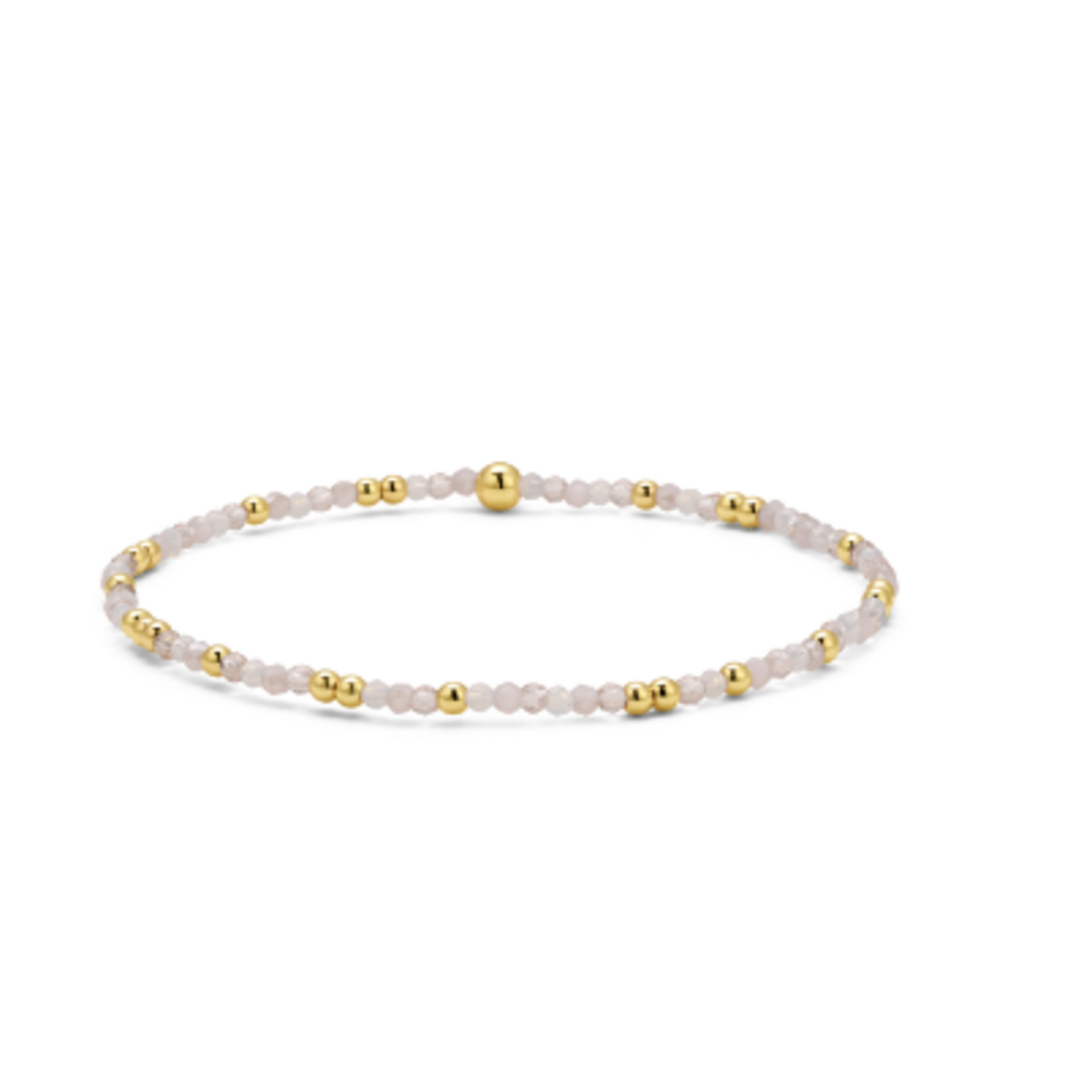 My Fun Colors My Fun Colors Crystal Beaded Bracelet Lt Pink Mix Gold