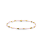 My Fun Colors My Fun Colors Crystal Beaded Bracelet Shell Pink Gold