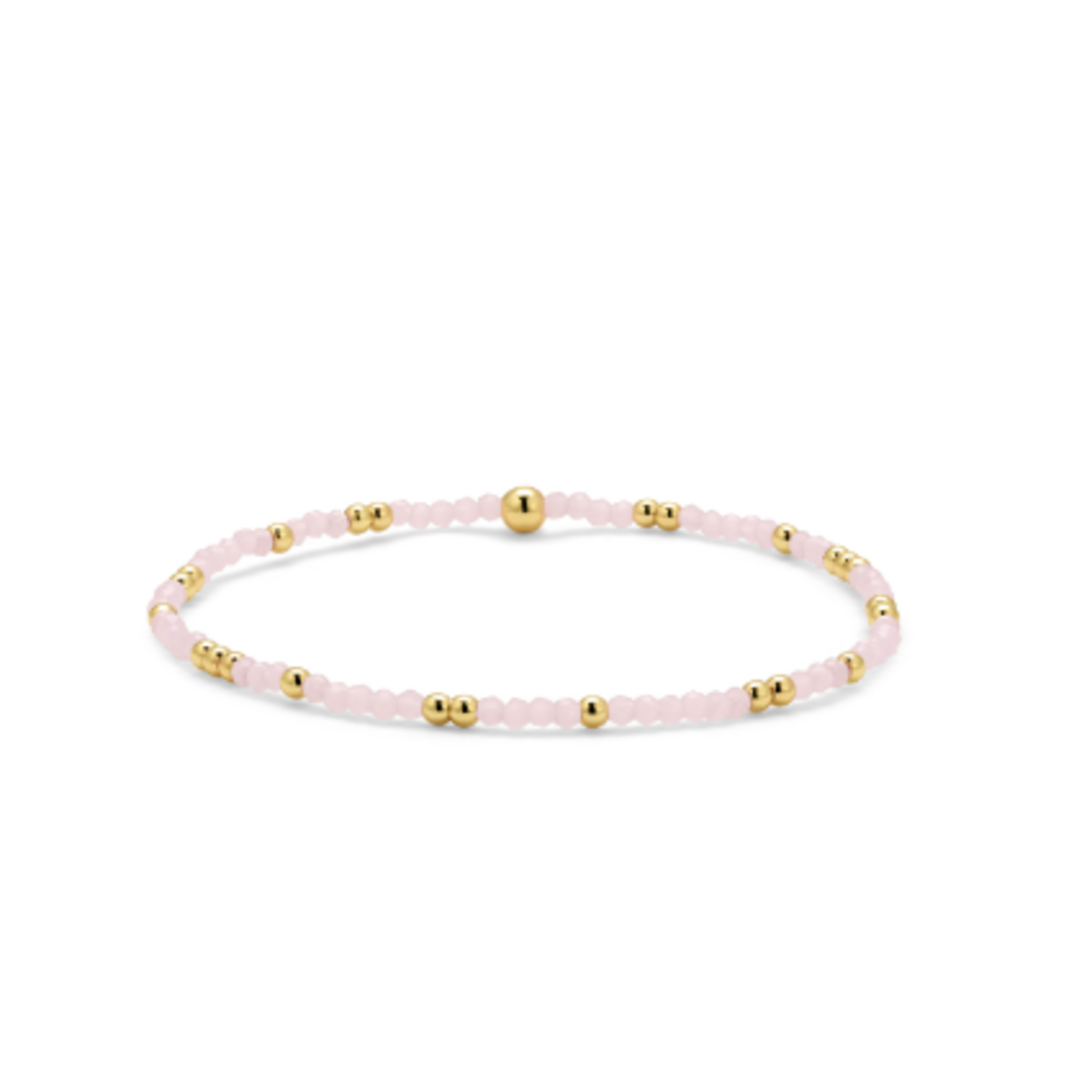 My Fun Colors My Fun Colors Crystal Beaded Bracelet Shell Pink Gold