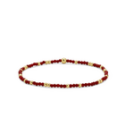 My Fun Colors My Fun Colors Crystal Beaded Bracelet Cabernet Gold