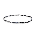 My Fun Colors My Fun Colors Crystal Beaded Bracelet Hematite Silver