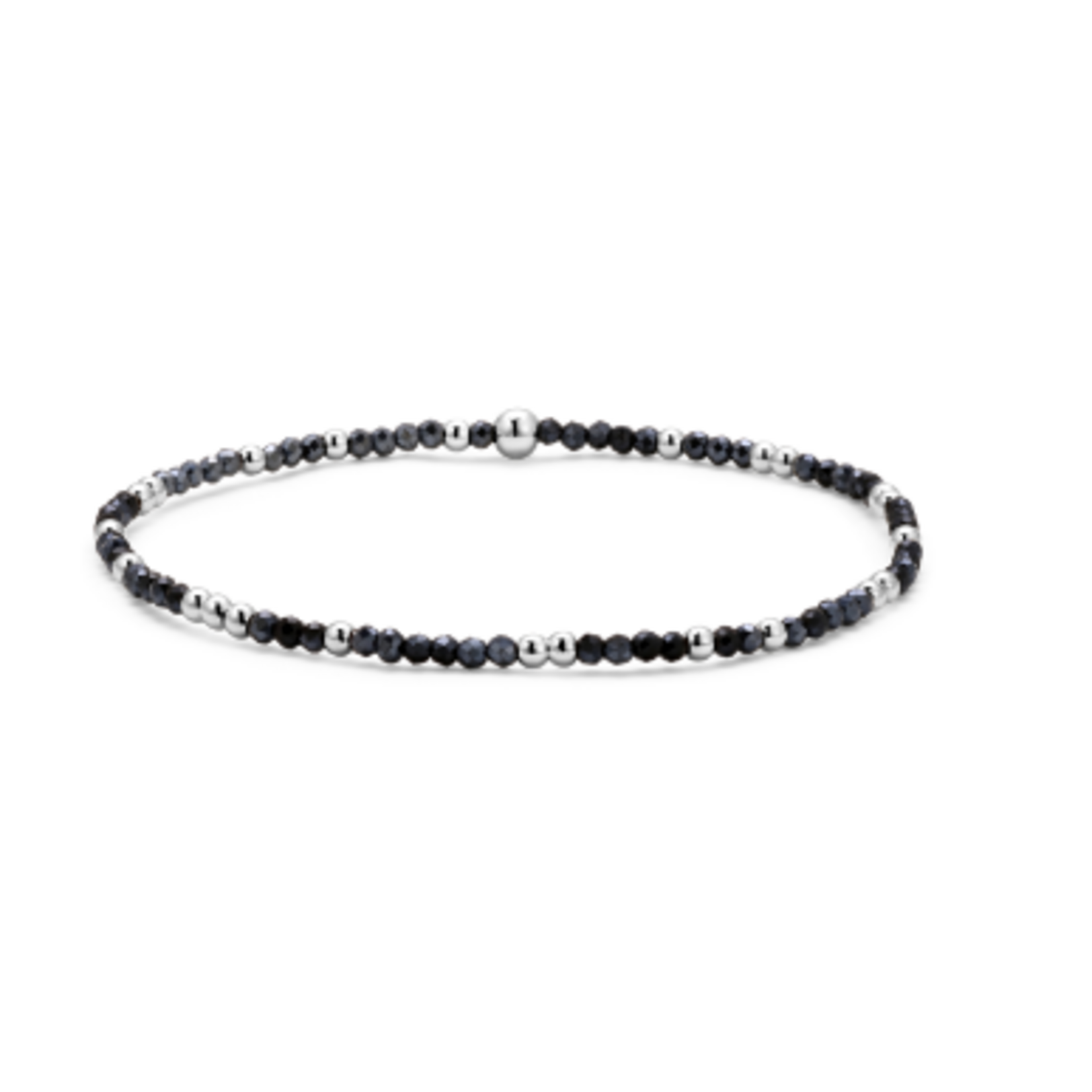 My Fun Colors My Fun Colors Crystal Beaded Bracelet Hematite Silver