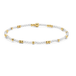My Fun Colors My Fun Colors Crystal Beaded Bracelet Clear Gold