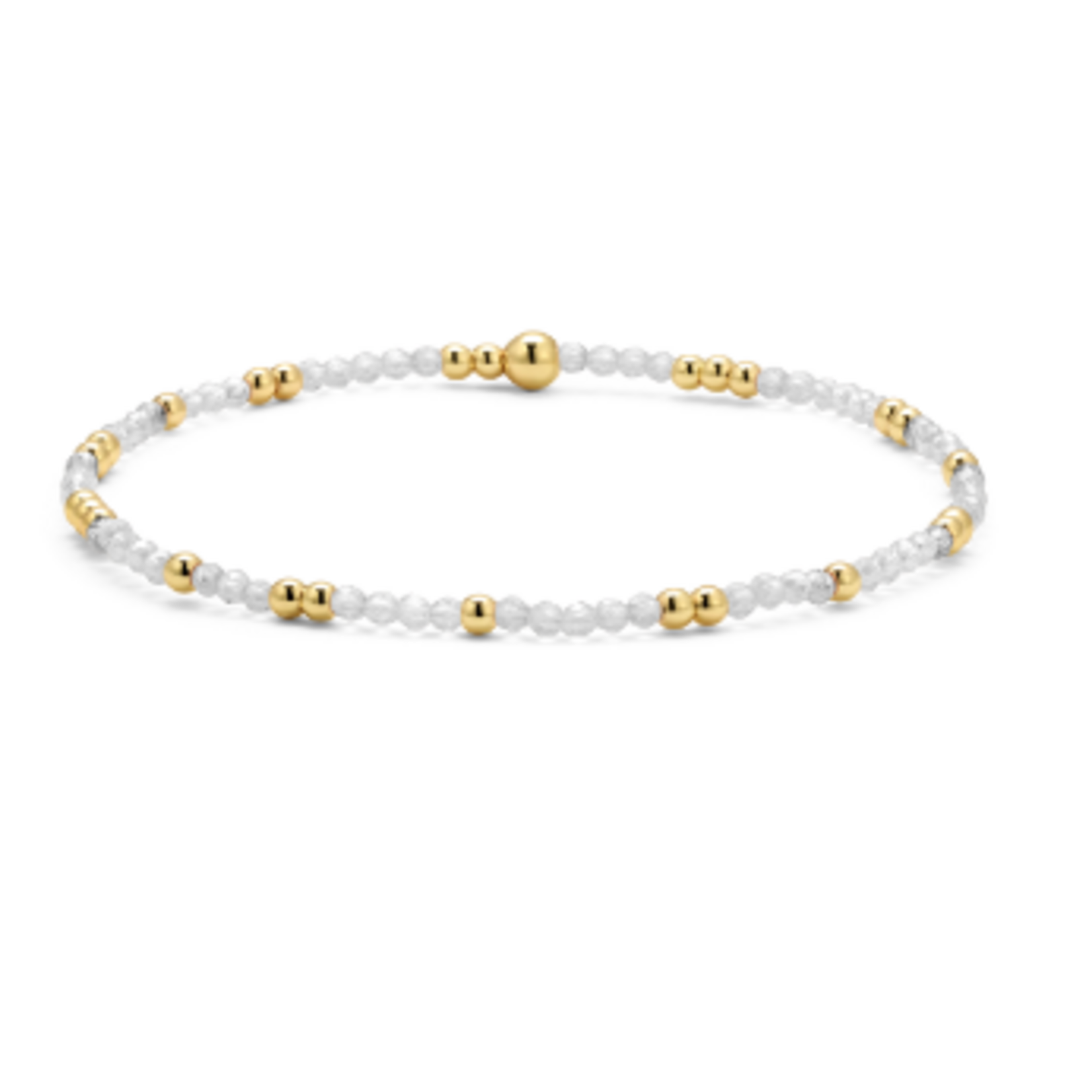 My Fun Colors My Fun Colors Crystal Beaded Bracelet Clear Gold