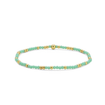 My Fun Colors My Fun Colors Crystal Beaded Bracelet Sea Mist Gold