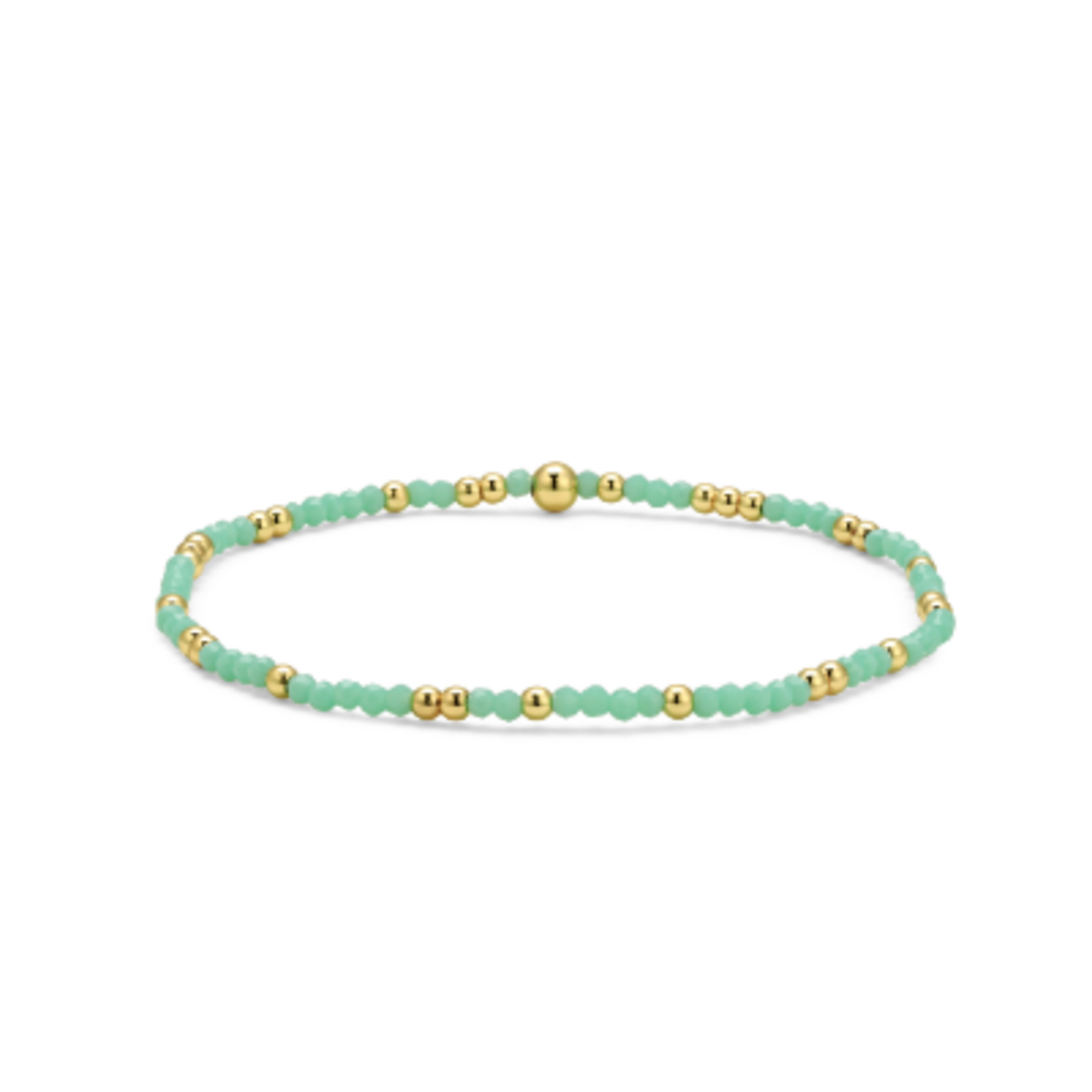 My Fun Colors My Fun Colors Crystal Beaded Bracelet Sea Mist Gold