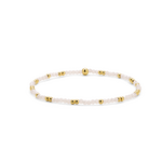 My Fun Colors My Fun Colors Crystal Beaded Bracelet Ice White Gold